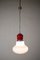 Italian Space Age Pendant Lamp with Red Murano Glass by Mazzega, 1970s, Image 5