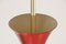 Mid-Century Italian Red and Gold 6-Light Chandelier from Stilnovo, 1950s, Image 17