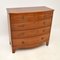 Antique Georgian Bow Fronted Mahogany Chest of Drawers 1