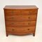 Antique Georgian Bow Fronted Mahogany Chest of Drawers, Image 2
