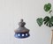 Blue Ceramic Pendant Lamp from Aka Electric, Germany, 1970s, Image 7