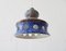 Blue Ceramic Pendant Lamp from Aka Electric, Germany, 1970s 5