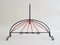 Wrought Iron Magazine Rack with String Design, 1950s 4