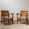 Mid-Century French Rush Armchairs, Set of 2 15