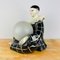 Vintage French Ceramic Pierrot Table Lamp from Regal 1960s 1