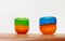 Cuencos alemanes vintage coloridos de vidrio de Eisch. Juego de 2, Imagen 18