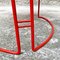 Mid-Century Modern Italian Red and White Metal Chair, 1980s, Image 10