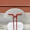 Mid-Century Modern Italian Red and White Metal Chair, 1980s, Image 4