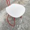 Mid-Century Modern Italian Red and White Metal Chair, 1980s 9