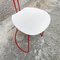 Mid-Century Modern Italian Red and White Metal Chair, 1980s, Image 9