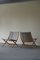 Danish Modern Folding Chairs in Oak and Canvas by Johan Hagen, 1958, Set of 2 13