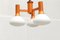 Vintage Space Age Orange Pendant Lamp 1