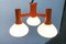 Vintage Space Age Orange Pendant Lamp 10