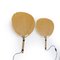 Uchiwa Wall Lamps by Ingo Maurer for Design M, 1970s, Set of 2 3