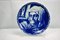 Vintage Decorative La Louviere Boch Delft Blue Plate from Villeroy & Boch, Image 3