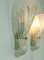 Mid-Century Shell Wall Lamps in Frosted Glass from Fischer, 1970s, Set of 2 2