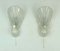 Mid-Century Shell Wall Lamps in Frosted Glass from Fischer, 1970s, Set of 2 1