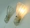 Mid-Century Shell Wall Lamps in Frosted Glass from Fischer, 1970s, Set of 2 7