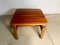 Danish Square Solid Teak Side or Coffee Table, 1960s 12