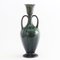 Tall Twin Handle Drip Glaze Vase from Linthorpe Pottery, 1885s 1