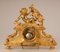 Antiker Kaminuhr aus vergoldeter Bronze in Cherub-Optik aus 19. Jh. Mit mythologischer Gott-Dekoration in Bacchus-Optik 8