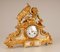 Antique 19th Century Gilt Bronze Cherub Mantel Clock with Mythological God Bacchus Decoration 10