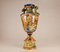 Tall Italian Majolica Serpentine Handles Vase with Separate Base Depicting Mythological Scene by Annibale Carracci, Farnese Gallery, Rome, 1597, Image 16