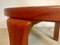 Danish Round Solid Teak Side or Coffee Table by Dyrlund, 1960s, Image 5