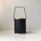 Vintage Scandinavian Champagne Cooler in Faux Leather, Rattan and Brass, 1960s 2