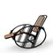 No. 267 Egg Rocking Chair by Josef Hoffmann, 1980s 1