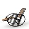 No. 267 Egg Rocking Chair by Josef Hoffmann, 1980s, Image 1