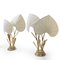 Hollywood Regency Silk and Brass Table Lamp by Antonio Pavia, 1970s, Set of 2 3