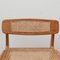 Mid-Century Wood and Cane Desk Chair by Roger Landault, Image 7
