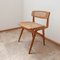 Chaise de Bureau Mid-Century en Bois et Jonc par Roger Landault 10