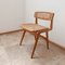 Mid-Century Wood and Cane Desk Chair by Roger Landault, Image 10