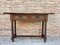 19th Century Spanish Baroque Carved Walnut 2-Drawer Console Table 2