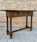 19th Century Spanish Baroque Carved Walnut 2-Drawer Console Table 3