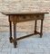 19th Century Spanish Baroque Carved Walnut 2-Drawer Console Table, Image 4