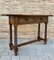 19th Century Spanish Baroque Carved Walnut 2-Drawer Console Table 5