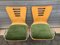 Stackable Metal & Wood Chairs, 1990s, Set of 2 7