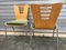Stackable Metal & Wood Chairs, 1990s, Set of 2, Image 4