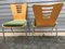 Stackable Metal & Wood Chairs, 1990s, Set of 2 9