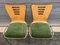 Stackable Metal & Wood Chairs, 1990s, Set of 2 2