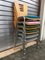 Stackable Metal & Wood Chairs, 1990s, Set of 2, Image 8