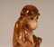 Deutsche Art Deco Tierfiguren Affe Duftlampe und Tischlampe mit Glasaugen 4