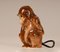 German Art Deco Animal Figural Monkey Perfume Lamp and Table Lamp with Glass Eyes, Image 5