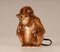 Deutsche Art Deco Tierfiguren Affe Duftlampe und Tischlampe mit Glasaugen 3