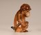 Deutsche Art Deco Tierfiguren Affe Duftlampe und Tischlampe mit Glasaugen 6