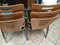 Stackable Metal and Wood Chairs, 1990s, Set of 6 3