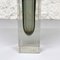 Mid-Century Modern Italian Gray Murano Glass Sommerso Series Vase, 1960s, Image 4